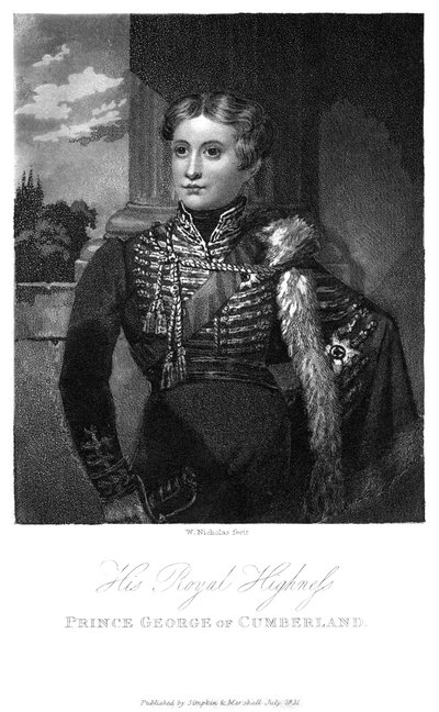 Príncipe George de Cumberland, 1831 de W. Nicholas