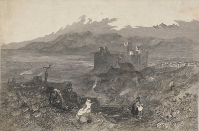 Castelo de Harlech, País de Gales do Norte de W. R. Smith