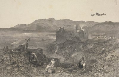 Castelo de Harlech, País de Gales do Norte de W. R. Smith