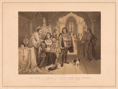 O Filho de Eduardo IV Separado da Mãe, por Richard Duke de Gloucester, 16 de Junho de 1483, de W Ridgway
