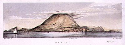 Vista de Charlestown na Ilha de Nevis, Índias Ocidentais, gravada por Henry C. Trery (fl.1849-54), c.1849 (litho colorido) de W. S. (after) Andrews