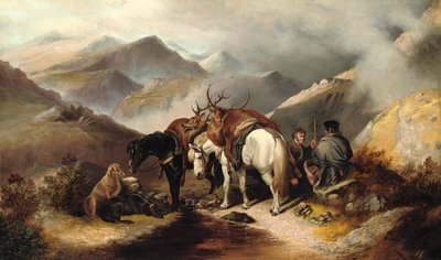 Perseguindo nas montanhas, 1871 de W. W. Morris