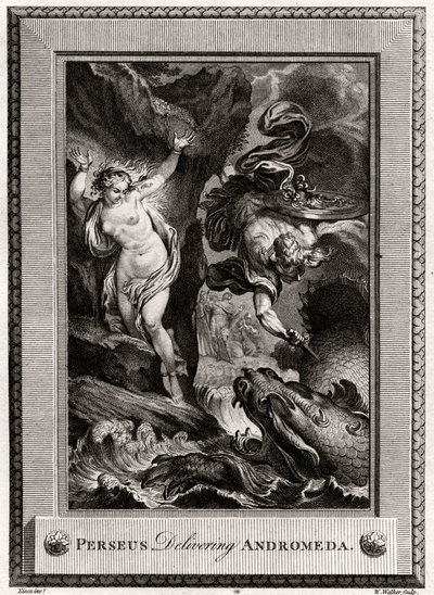 Perseu entregando Andrômeda, 1775 de W. Walker