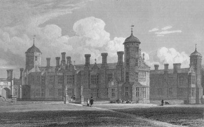 Cobham Hall, North West Ver Kent, 1823 de W. Wallis