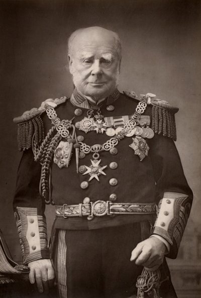 "Henry Keppel (1809-1904) Almirante e cortesão inglês. (woodburytype) de W. and D. (after) Downey