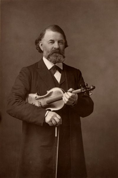 "Joseph Joachim (1831-1907) Violinista húngaro, compositor e diretor do Conservatório de Berlim (woodburytype) de W. and D. (after) Downey