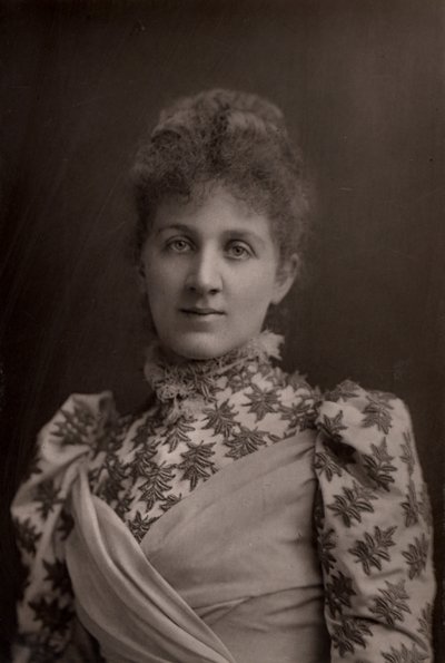 "Liza Lehmann (Elizabetta Nina Mary Frederika Lehmann - 1862-1918) soprano e compositora inglesa. (woodburytype) de W. and D. (after) Downey