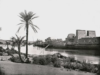 Templo de Ísis, Philae, Egito, 1895. de W and S Ltd