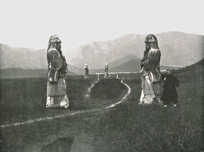 A abordagem da cidade, Nankin, China, 1895. de W and S Ltd