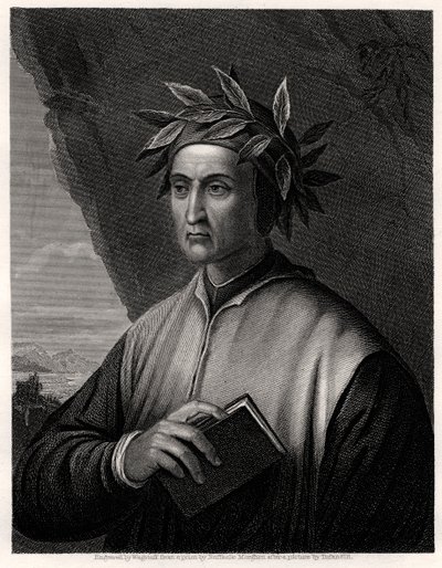 Dante Alighieri, poeta italiano, século XIX. de Wagstaff
