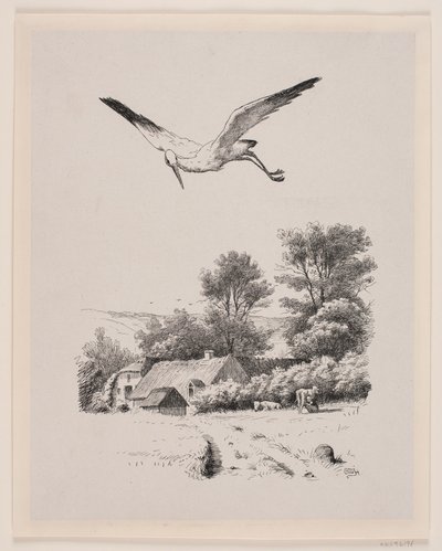 Ilustração para Christian Winther, "Chresten e Lene". de Waldemar Bøhme