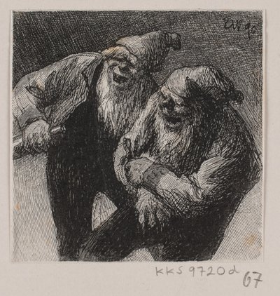 Dois goblins rindo de Waldemar Bøhme