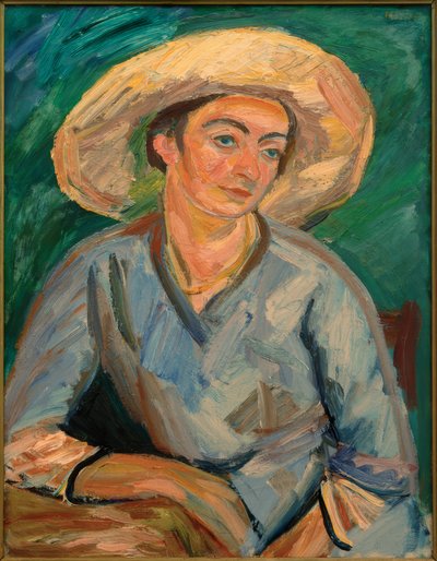 Mulher com chapéu (Oda Rösler) de Waldemar Rosler