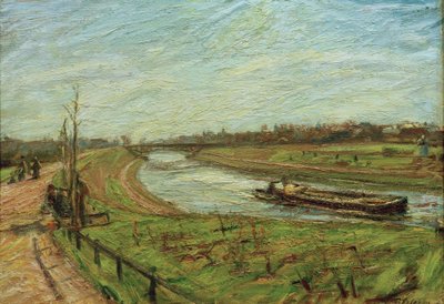 Paisagem no canal Teltow de Waldemar Rosler