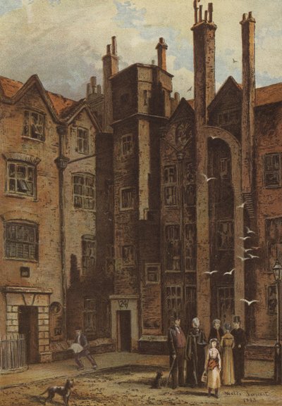 Gatehouse Court, Lincoln&39;s Inn (cromolito) de Waldo Sargeant