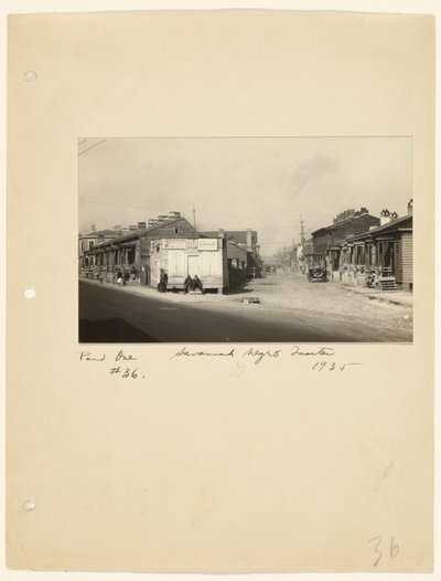 Trimestre Negro de Savannah de Walker Evans