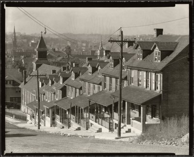 Casas para duas famílias em Bethlehem, Pensilvânia de Walker Evans