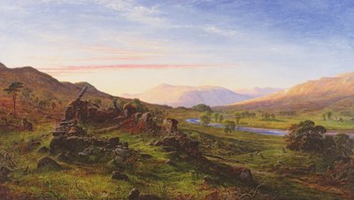 Os Braes de Balquidder, 1860 de Waller Hugh Paton