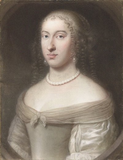 Retrato de Maria Teresa da Espanha 1638-1683, rainha consorte da França e Navarra, 1660. de Wallerant Vaillant