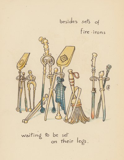 Ilustração para Legends for Lionel de Walter Crane (litografia a cores) de Walter (after) Crane