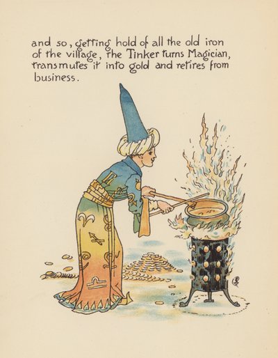 Ilustração para Legends for Lionel de Walter Crane (litografia a cores) de Walter (after) Crane