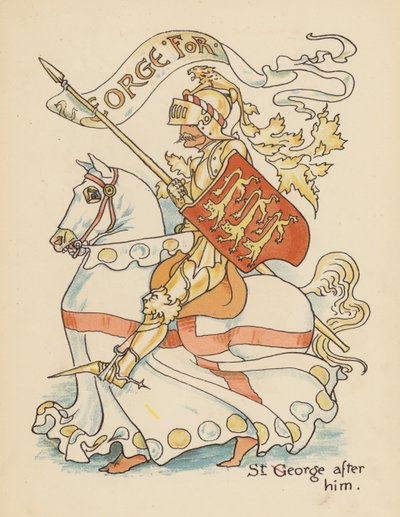 Ilustração para Legends for Lionel de Walter Crane (litografia a cores) de Walter (after) Crane