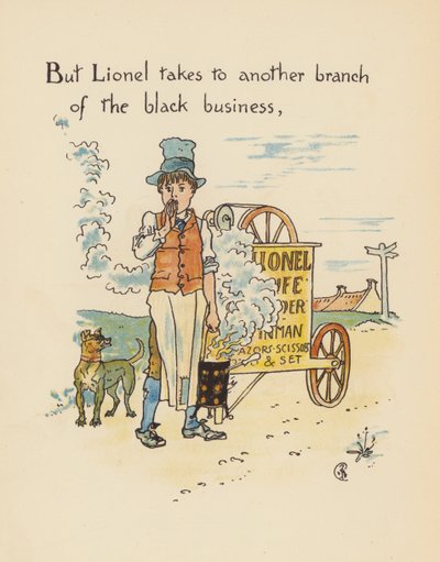 Ilustração para Legends for Lionel de Walter Crane (litografia a cores) de Walter (after) Crane