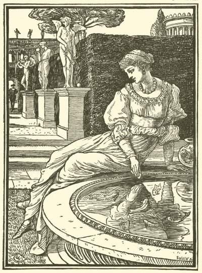Princesa Fiorimonde (gravura) de Walter (after) Crane