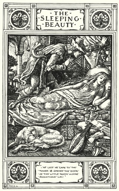 A Bela Adormecida (gravação) de Walter (after) Crane