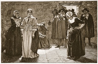 As Feiticeiras, um incidente da época puritana, ilustração da 