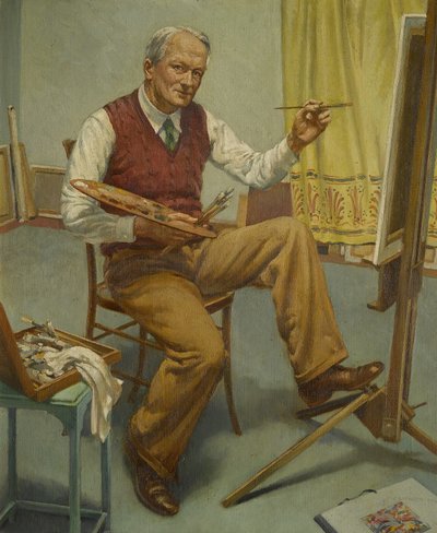 Através do Espelho Nº 1 (Auto-retrato) de Walter Ashworth