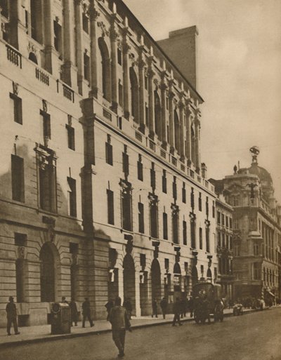 Representante de edifícios de Nova Londres na rua Moorgate, c1935. de Walter Benington