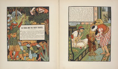 Ali Baba e os Quarenta Ladrões. de Walter Crane