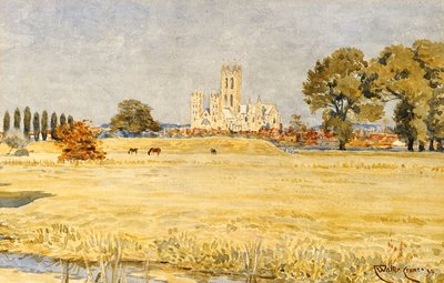 Catedral de Canterbury dos prados, 1894 de Walter Crane