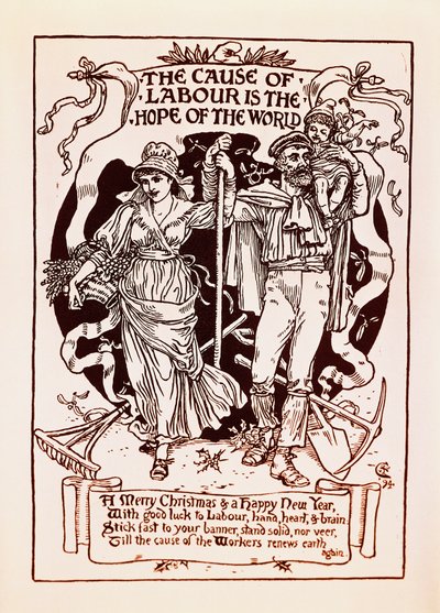 A Causa do Trabalho é a Esperança do Mundo de Walter Crane