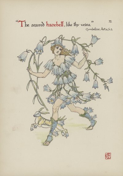 Flores do jardim de Shakespeare de Walter Crane