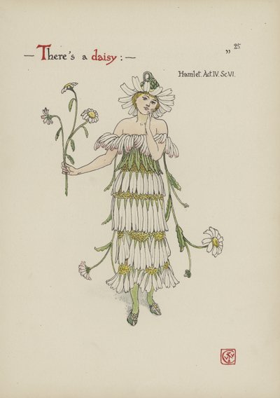 Flores do jardim de Shakespeare de Walter Crane