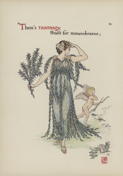 Flores do jardim de Shakespeare de Walter Crane