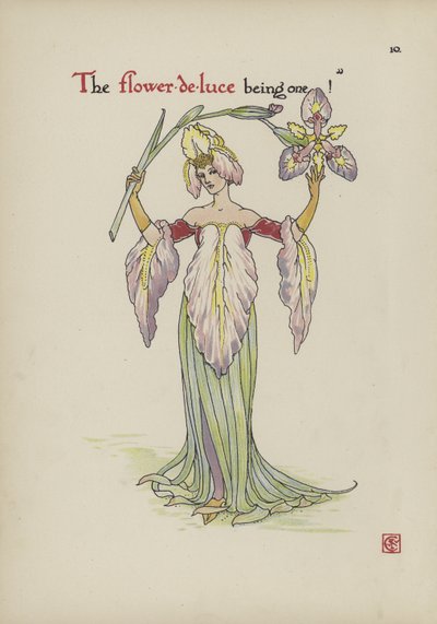 Flores do jardim de Shakespeare de Walter Crane