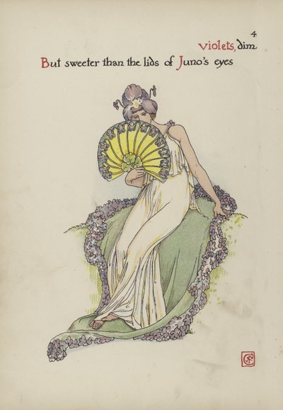 Flores do jardim de Shakespeare de Walter Crane