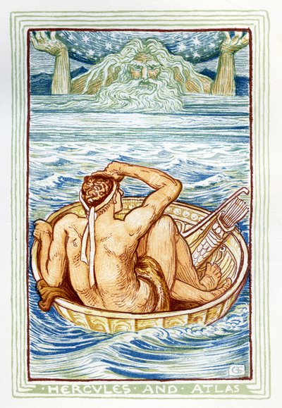 Hércules e Atlas de Walter Crane