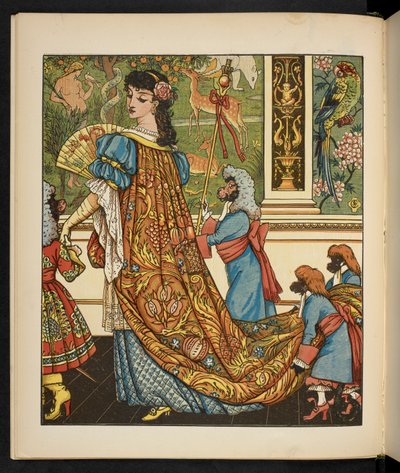 Ilustração para a Bela e a Besta. de Walter Crane