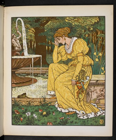Ilustração para o Príncipe Sapo. de Walter Crane