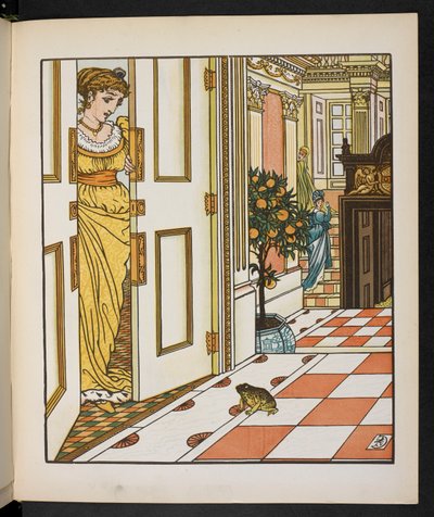 Ilustração para o Príncipe Sapo. de Walter Crane
