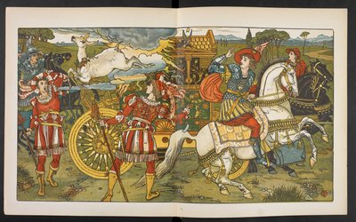 Ilustração para o traseiro na madeira. de Walter Crane