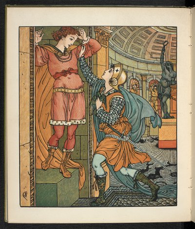 Ilustração para a história, Princesa Belle étoile. de Walter Crane