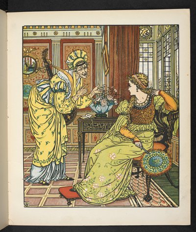 Ilustração para a história, Princesa Belle étoile. de Walter Crane