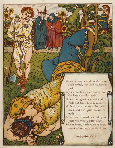 Jack e o pé-de-feijão (cor litho) de Walter Crane