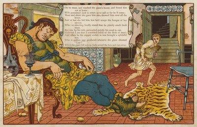 Jack e o pé-de-feijão (cor litho) de Walter Crane