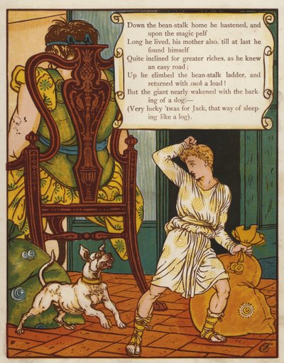 Jack e o pé-de-feijão (cor litho) de Walter Crane